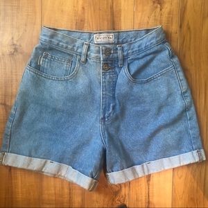 Arizona | High Waist Blue Jean Shorts